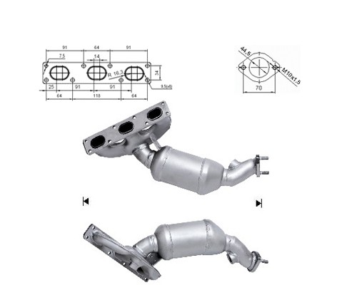 BMW 528i 2.8i 24V 2793 cc 142 Kw / 193 cv M52 E39 Magnaflow CAT