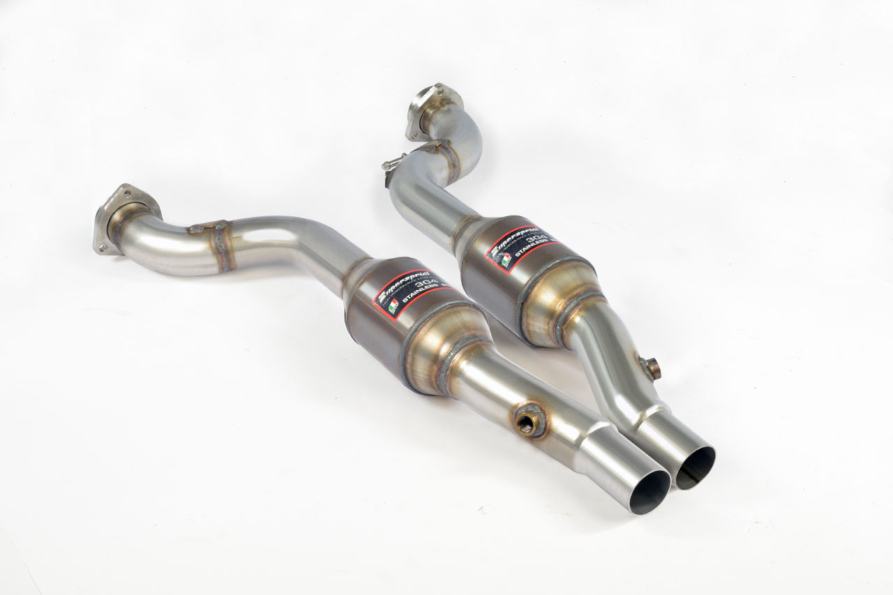 AUDI A6 C7 4G (Sedan + Avant) QUATTRO 3.0 TFSI V6 (310 Hp) 2012 -> 2014 Front pipe with Metallic cat