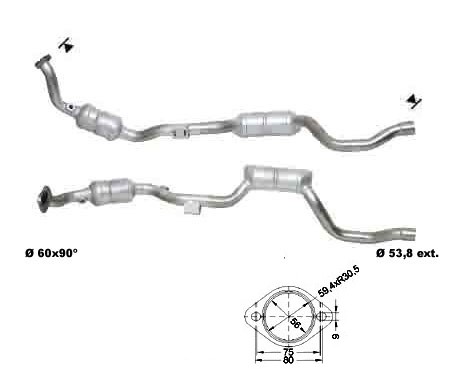 Mercedes ML320 3.2i 3199 cc 160 Kw / 218 cv 112942 W163 Magnaflo