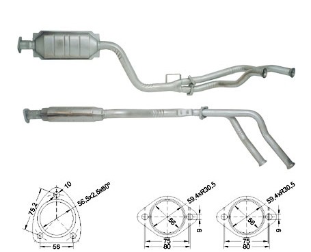 Mercedes C220 2199 cc 110 Kw / 150 cv W202 Magnaflow CAT Bouwjaa