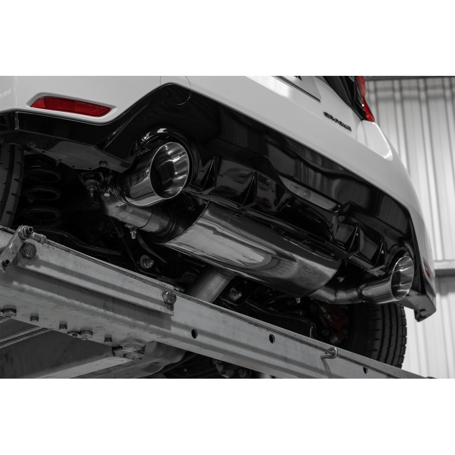 Scorpion uitlaat Toyota Yaris gr gepolijst  & resonerend
