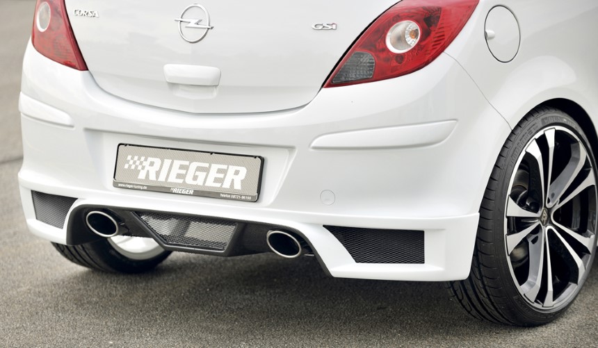 Einddemper links + rechts Opel Corsa D 1.0-1.7l Rieger