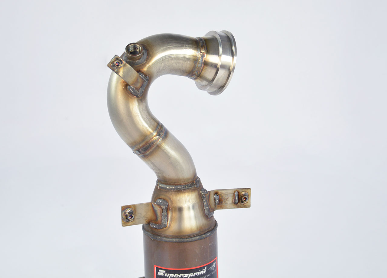 595 ABARTH 1.4T "Turismo" (165 Hp) "Monotubo" 2016 Turbo downpipe kit + Metallic catalytic converter