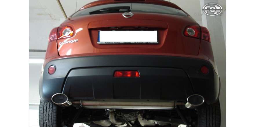 Nissan Qashqai - Diesel Einddemper dwars Uitgang rechts/links -