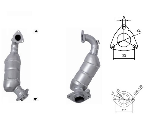 Toyota COROLLA 1.4TD D4D 1364 cc 66 Kw / 90 cv 1ND Magnaflow CAT
