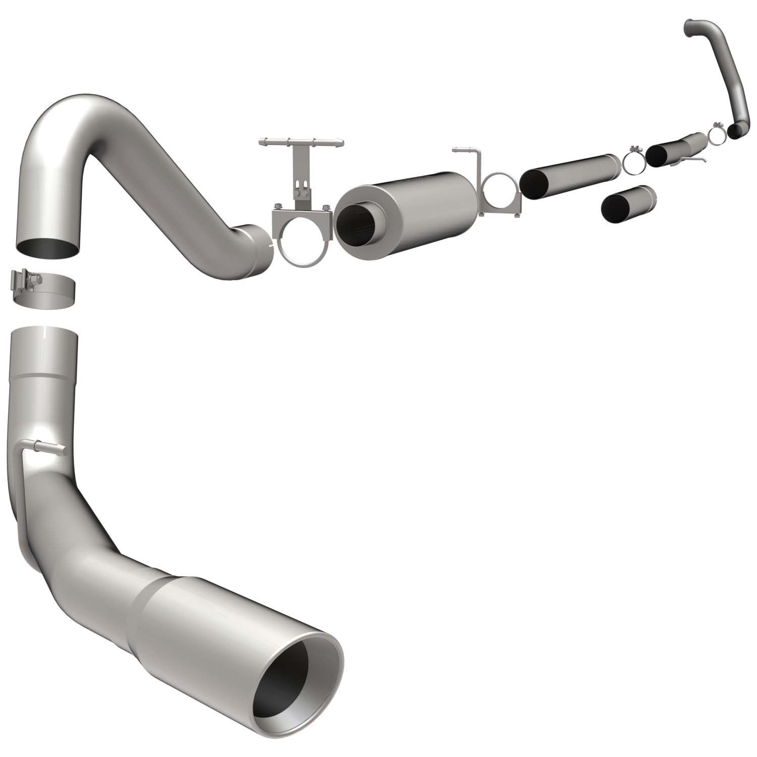 Ford Sys TB 05- Ford 6.0 CC DSL W/4" DP Magnaflow Cat-Back