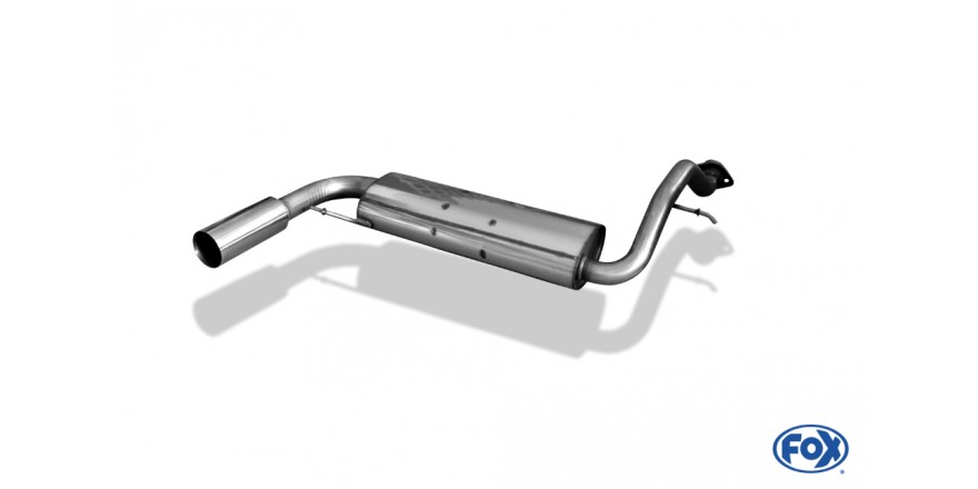 Honda Civic III/ CRX II Einddemper dwars - 1x90 Typ 10 FOX