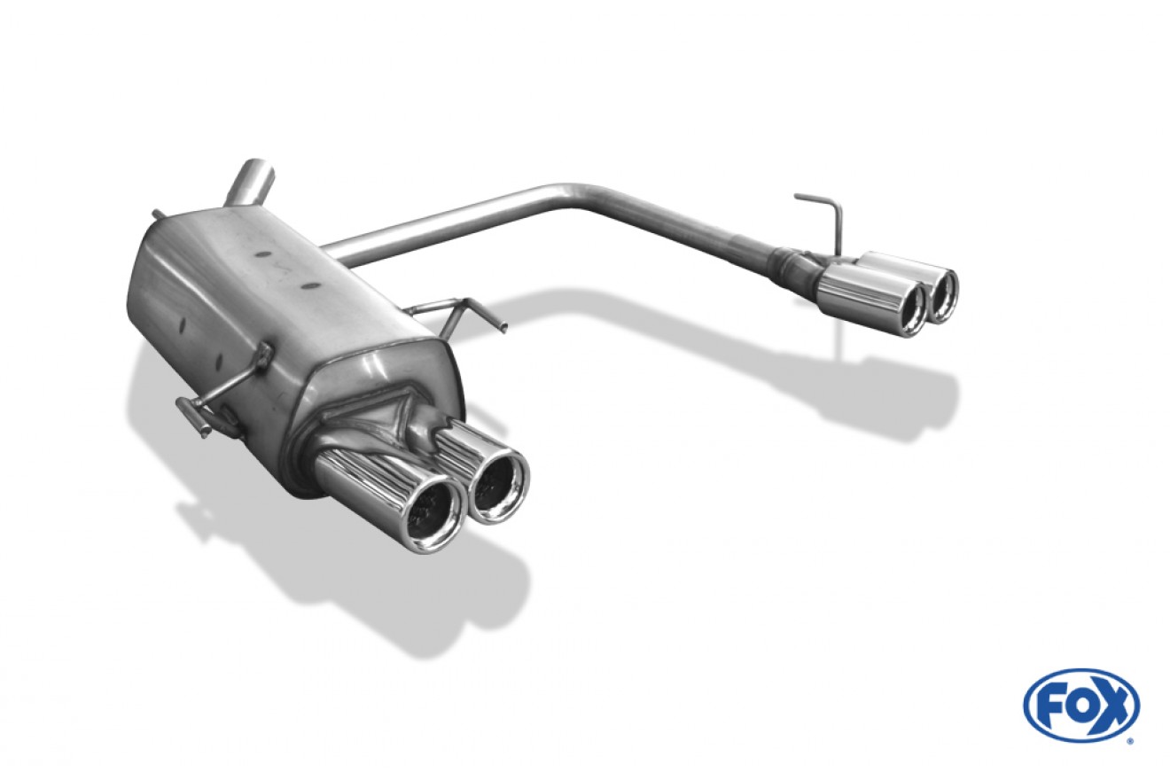 Opel Corsa C Einddemper Uitgang rechts/links - 2x76 Typ 13 recht