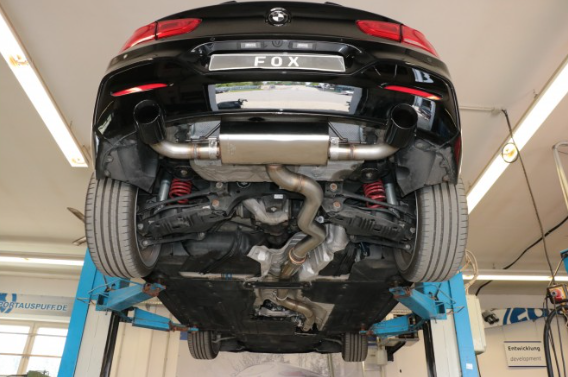 BMW F20/21 - 118i with OPF Final silencer - 1x100 type 25 right/left black coated