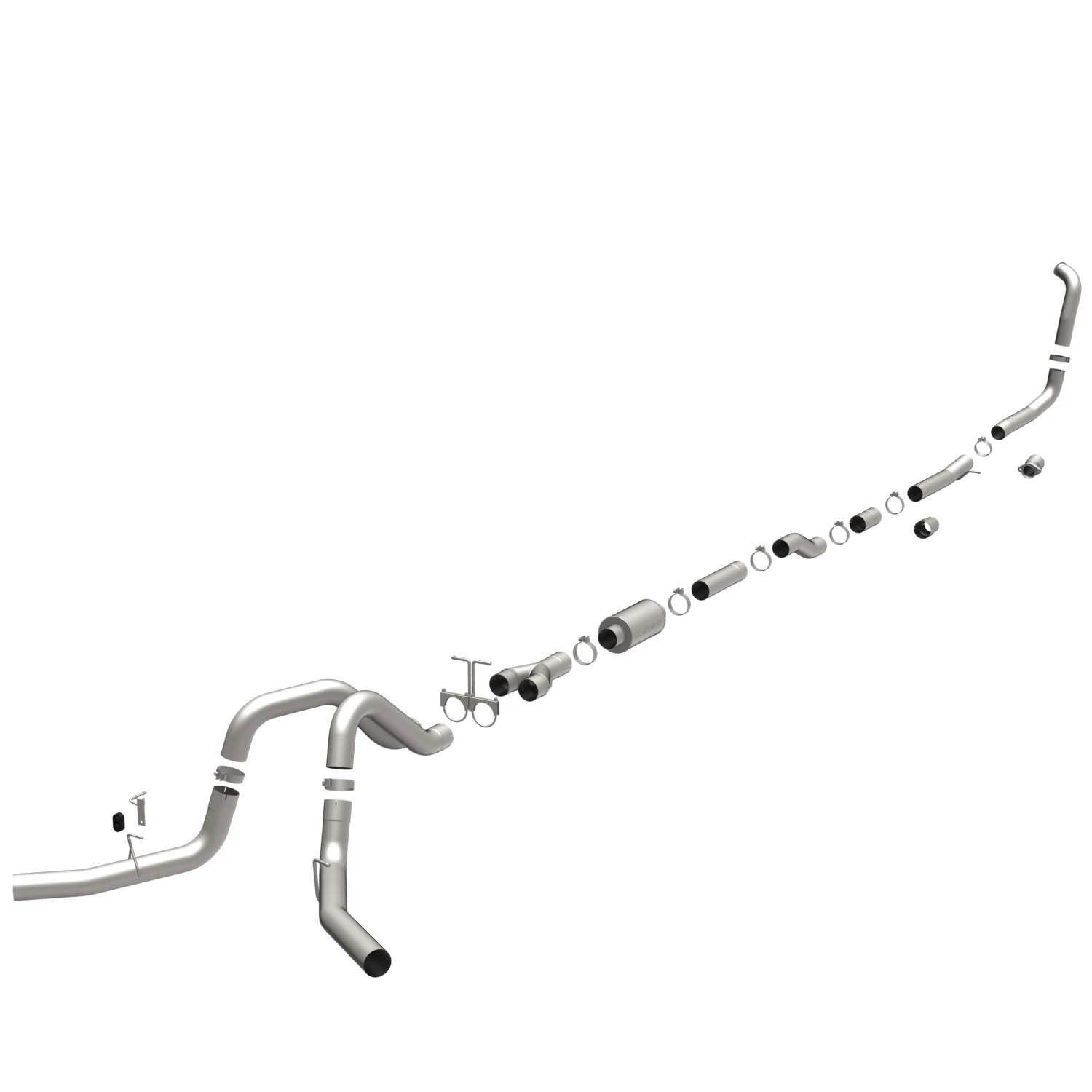 Ford SYS TB 05 Ford 6.0L CC Duals Magnaflow Cat-Back