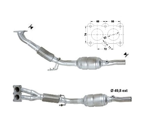 Seat ALTEA 1.6i 16V 1595 cc 75 Kw / 102 cv BGU Magnaflow CAT Bou