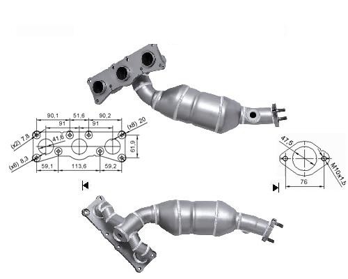 BMW 330i 3.0i V6 24V 2996 cc 190 Kw / 258 cv N52 E90 Magnaflow C