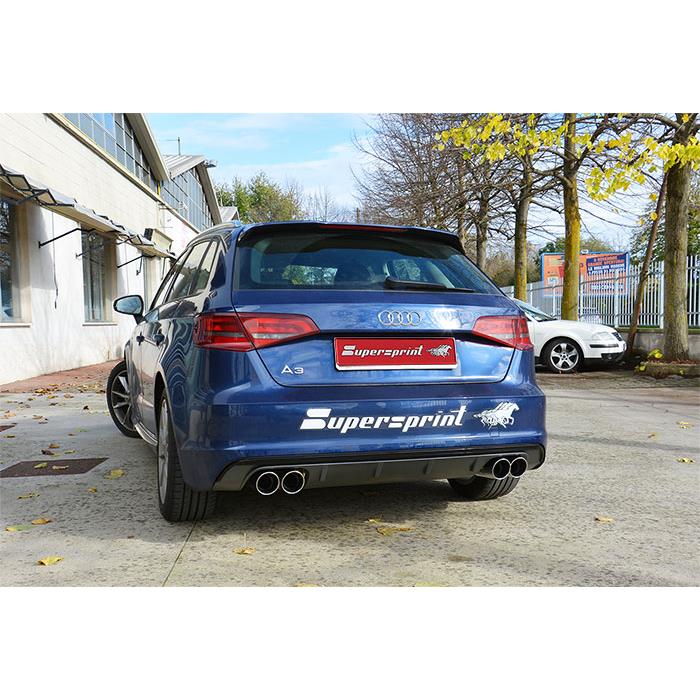 AUDI A3 8V Cabrio QUATTRO 2.0 TDI (184 Hp) 2013 Endpipe kit OO90 Right + OO90 Left