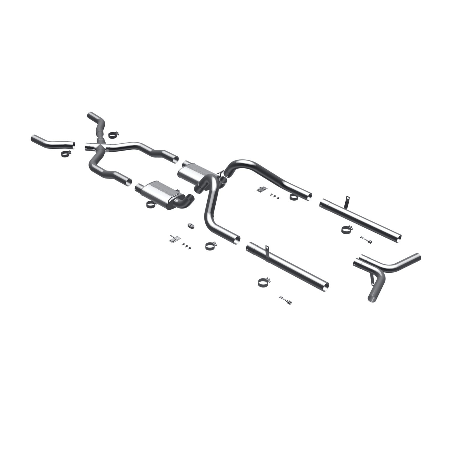 Chevrolet Cat-Back 55-57 Chevy Bel Air V8 3" Magnaflow Cat-Back