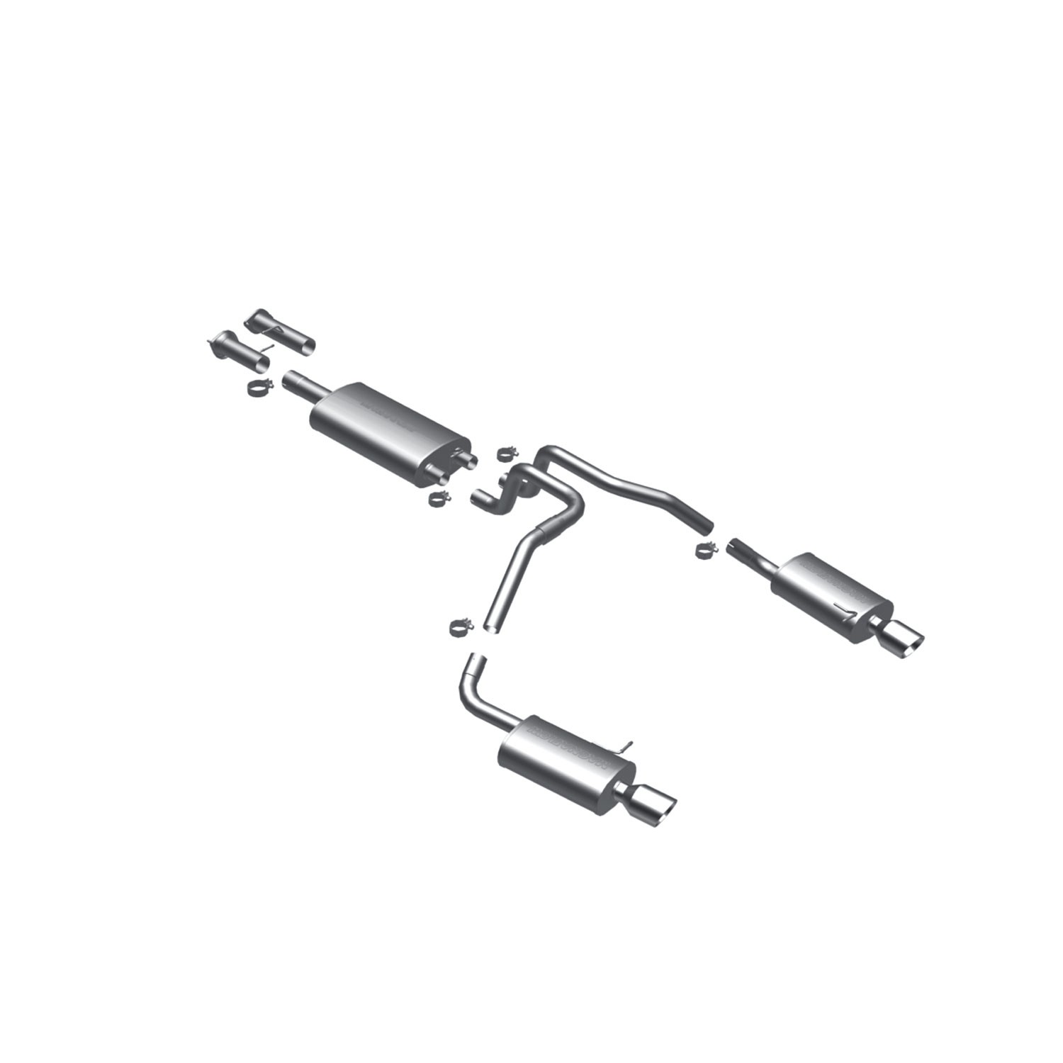 Chevrolet Cat-Back 02- GM Trailblazer/Envoy 4. Magnaflow Cat-Bac