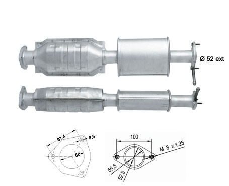 Lancia LYBRA 1.6i 16V 1580 cc 76 Kw / 103 cv 182B6.000 Magnaflow