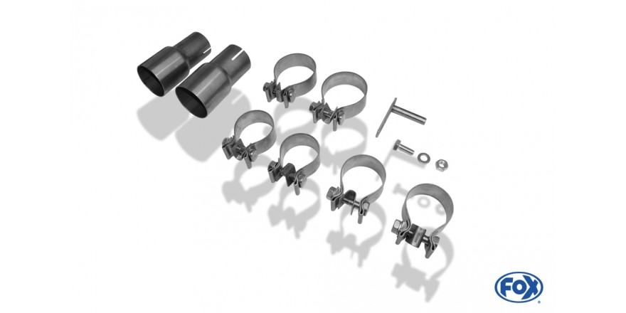 VW Golf VII - 1,2l Einddemper rechts/links - 2x80 Typ 16 rechts/