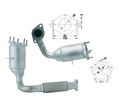 Mazda 121 1.2i 16V 1242 cc 55 Kw / 75 cv Magnaflow CAT Bouwjaar: