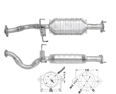 Mazda XEDOS 9 2.3i 16V 2255 cc 155 Kw / 211 cv KJ Magnaflow CAT