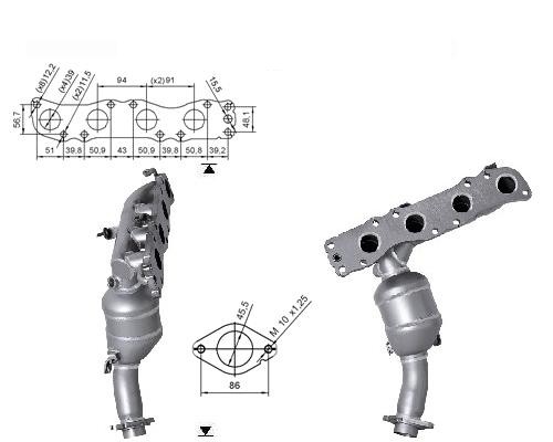 Suzuki JIMNY 1.3i 16V 1328 cc 63 Kw / 85 cv M13A Magnaflow CAT B