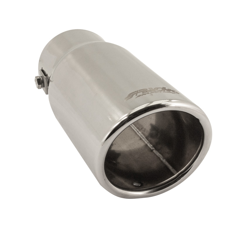 Simoni Racing Uitlaatsierstuk Rond/Schuin RVS - Ø76xL180mm - Montage ->64mm