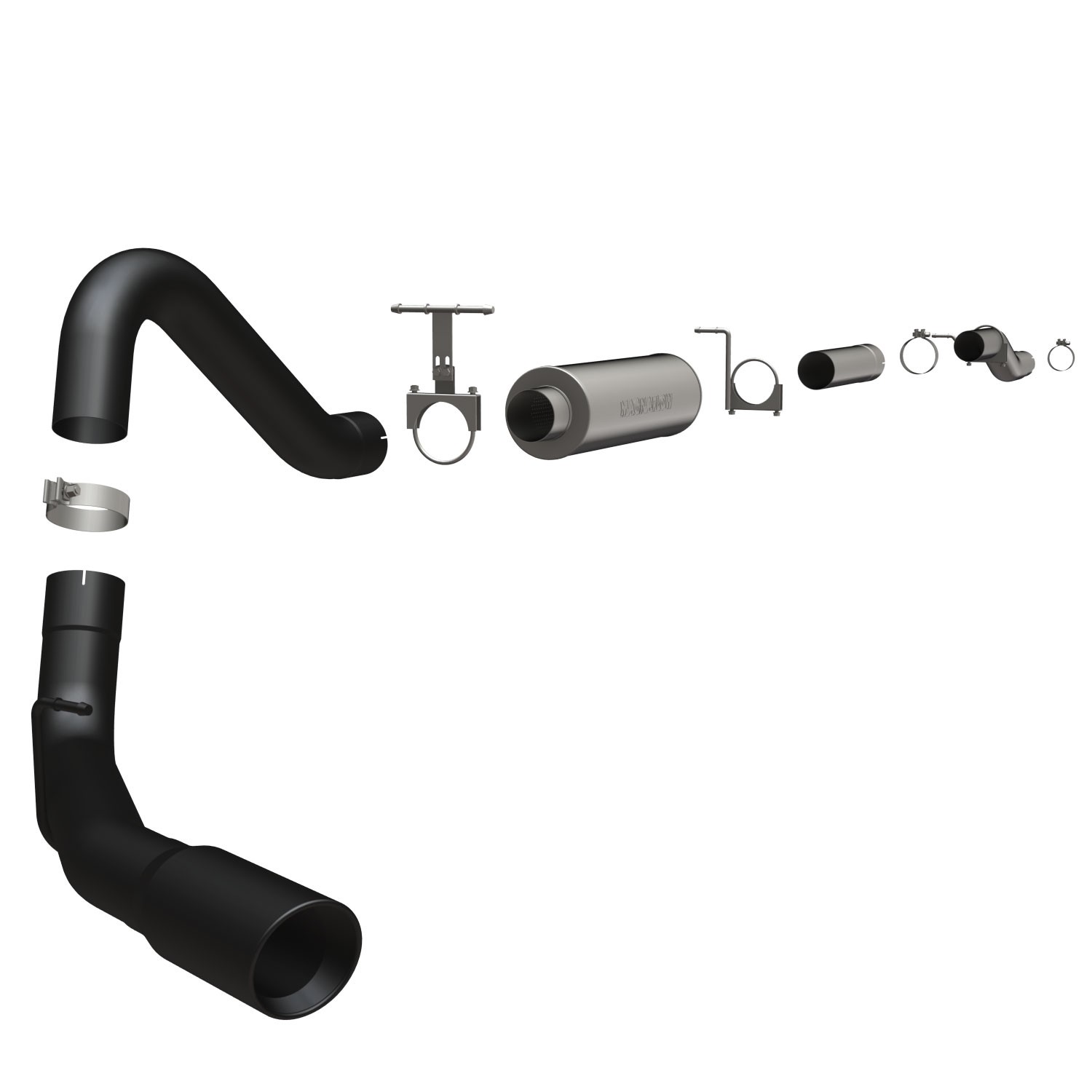 Ford Cat-Back 03-04 Ford F-Series 6.0L Black Magnaflow Cat-Back