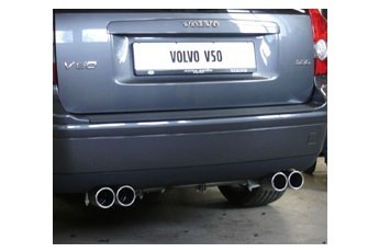 Volvo V50/ S40 II Einddemper Uitgang rechts/links - 2x76 Typ 13