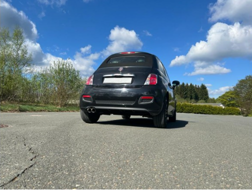 Fiat 500/ 500C final silencer - 2x80 type 25