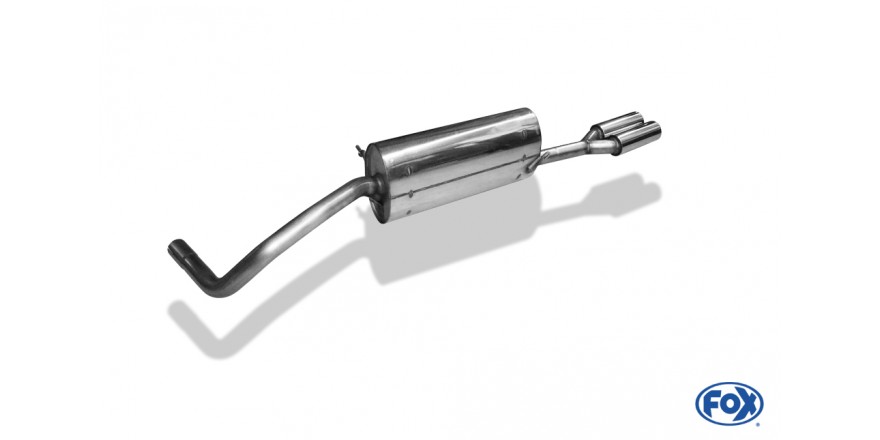 Skoda Fabia Typ 5J - Combi Einddemper - 2x76 Typ 13 FOX