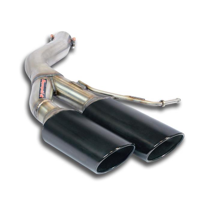 AUDI A6 C7 4G (Sedan + Avant) 2.0 TFSI (211 Hp) 2013 -> 2014 Rear pipe Left 100x75 BLACK (Muffler de