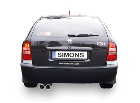 Simons Uitlaatsysteem af kat. Skoda Octavia 1997-2004