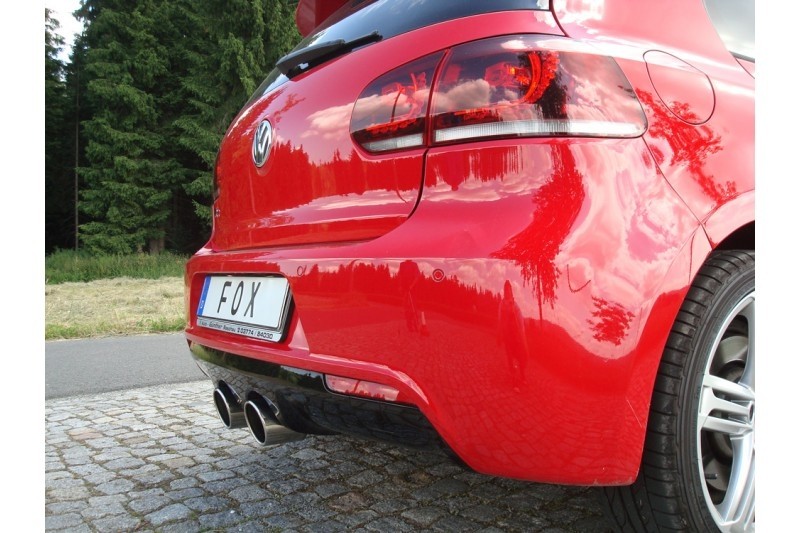Einddemper VW Golf VI R 4-Motion Duplex 2x100 rond