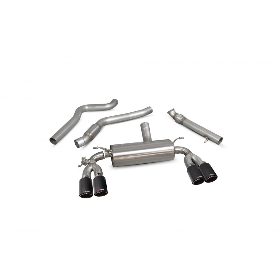 BMW 2 Series F87 M2 Non-GPF Model Cat-back system with electronic valve Scorpion