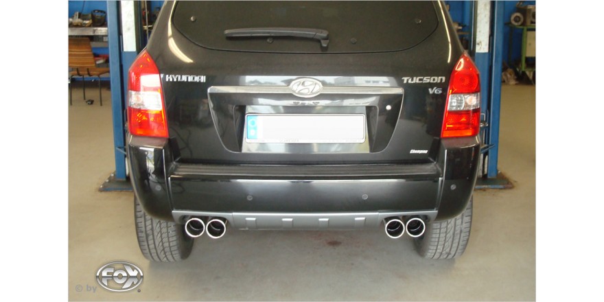 Hyundai Tucson - JM Einddemper dwars Uitgang rechts/links - 2x90
