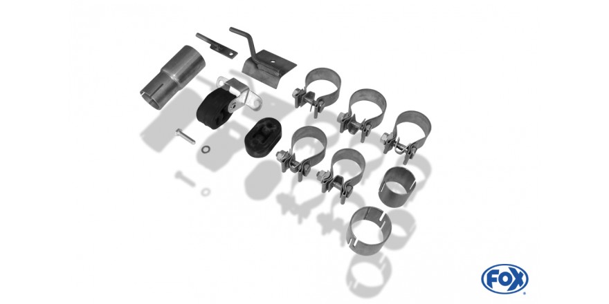 VW Beetle Typ 1C/ 9C Einddemper Uitgang rechts/links - 2x76 Typ