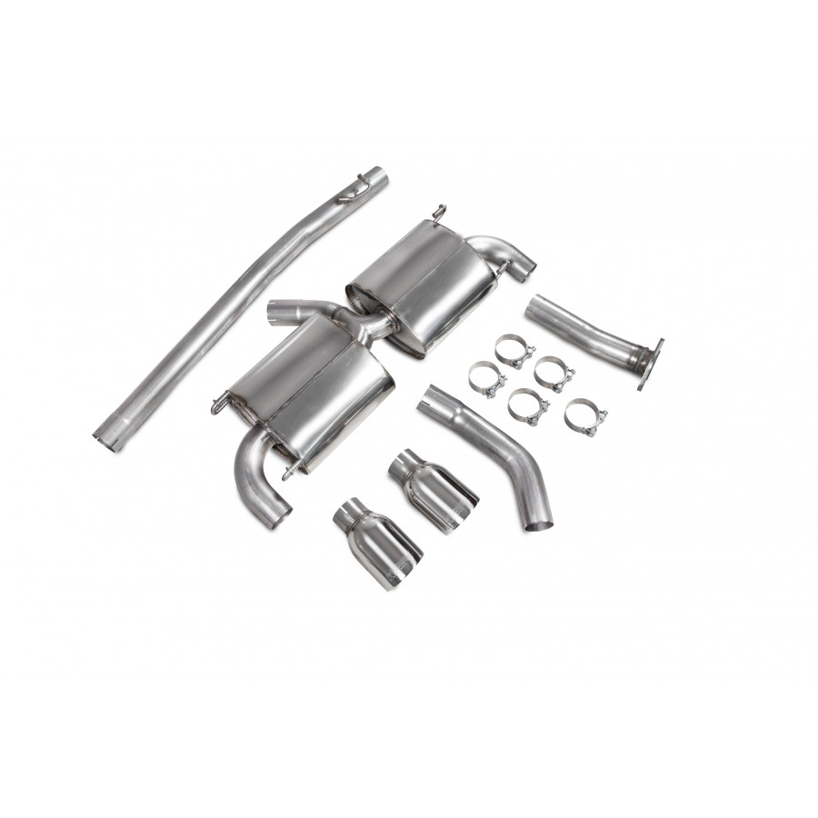 Subaru BRZ ZD8 Non-resonated cat-back system Scorpion