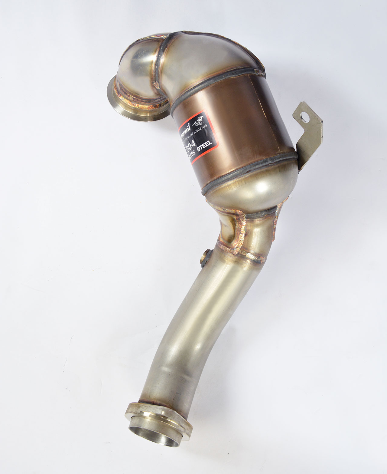 AUDI A3 8V Facelift 2.0 TFSI (190 Hp) 2016 Turbo downpipe kit + Metallic catalytic converter 200 CPS