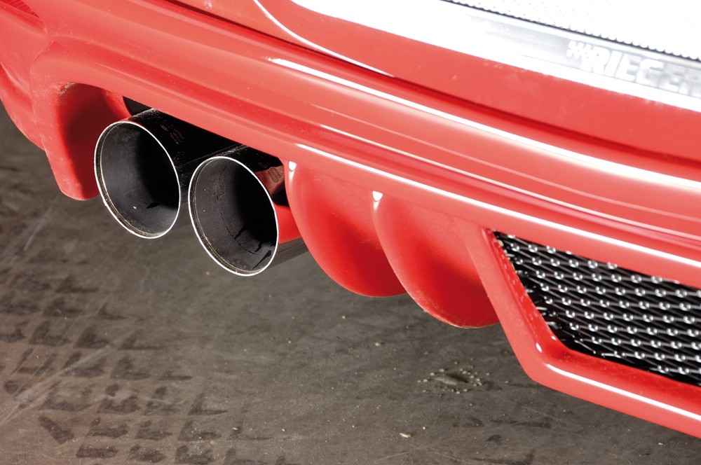 Einddemper Duplex Opel Astra H 4x76mm Rieger
