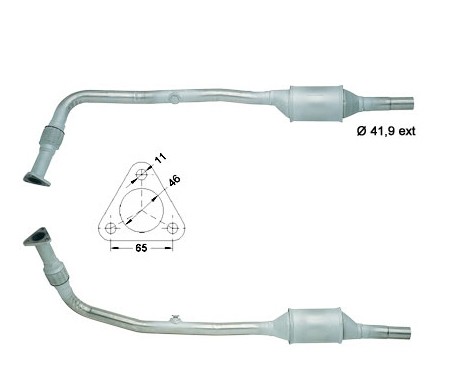 VW POLO 1.05i 1043 cc 33 Kw / 45 cv AEV Magnaflow CAT Bouwjaar: