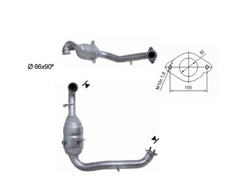 Mazda 3 1.6TD CRTD 1560 cc 80 Kw / 109 cv Y6 Magnaflow CAT Bouwj