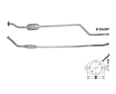 Citroen XSARA 1.9D 1868 cc 51 Kw / 70 cv DW8 (WJZ) Magnaflow CAT