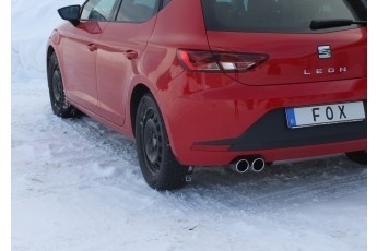 Seat Leon 5F Einddemper eenzijdig - 2x80 Typ 16 FOX