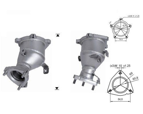 Nissan NAVARA 2.5TD TDI 2488 cc 106 Kw / 144 cv YD25 Magnaflow C