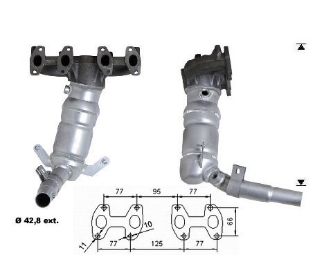 Fiat PANDA 4x4 1.1i 1108 cc 40 Kw / 54 cv 187A1.000 Magnaflow CA