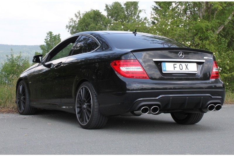 Einddemper Mercedes C-Klasse C204 AMG pakket Duplex 2x 115x85mm