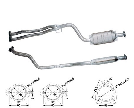 Mercedes C200 1998 cc 100 Kw / 136 cv W202 Magnaflow CAT Bouwjaa