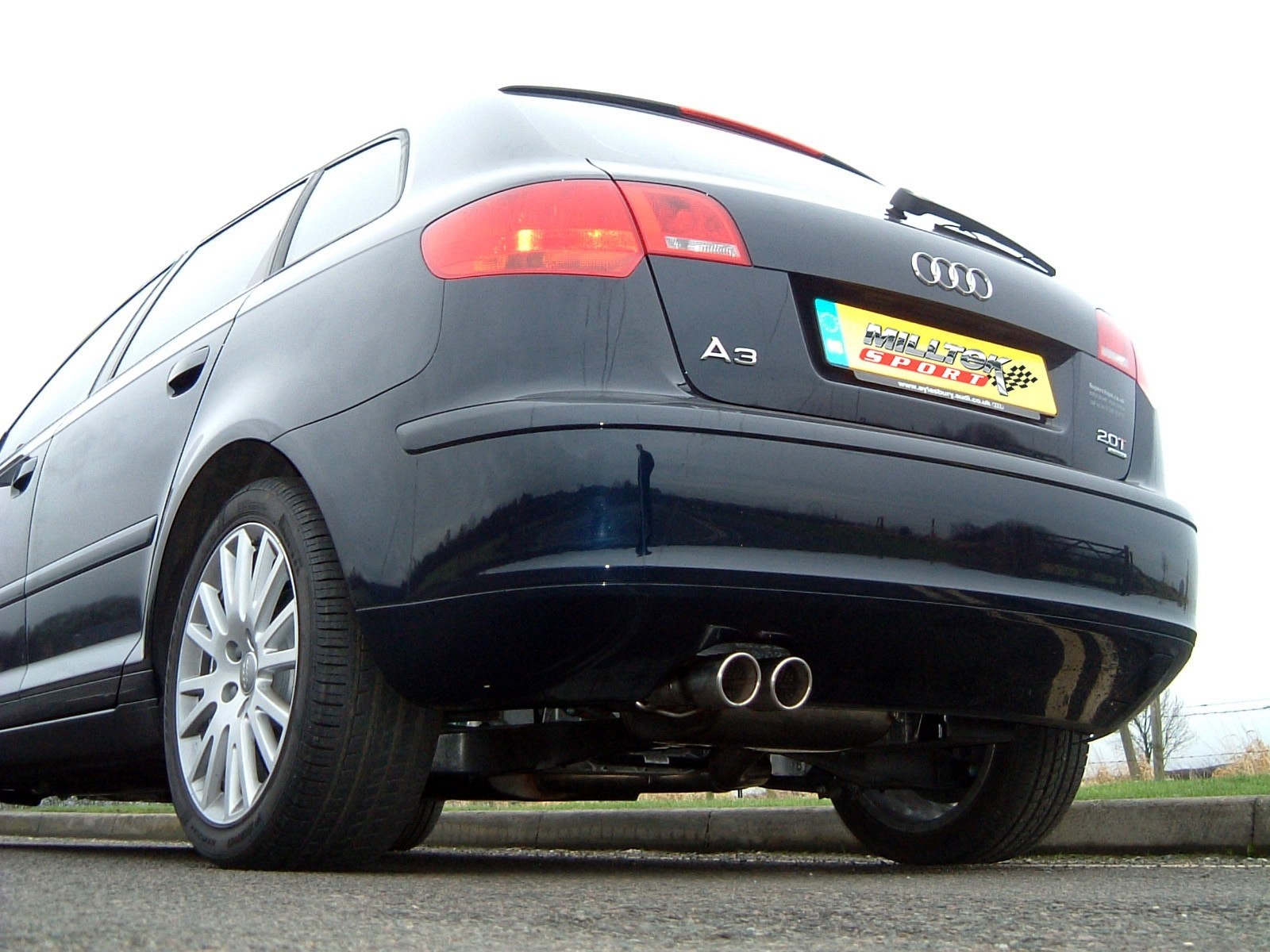 Milltek Audi A3 8P 2.0 TFSI Quattro Sportback compleet turbo-bac