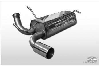 Peugeot 206 RC Einddemper dwars - 1x90 Typ 10 FOX