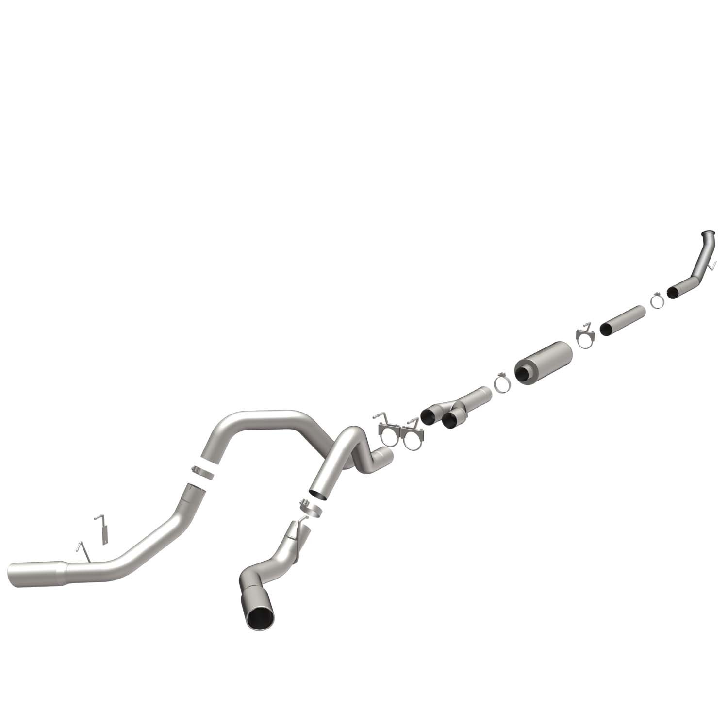 Dodge Sys T/B 02-04 Dodge Ram 3500 Duals Magnaflow Cat-Back