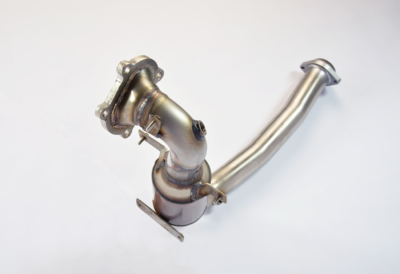 595 ABARTH 1.4T (145 Hp) (Ø65 with valve) 2015 Turbo downpipe kit + Metallic catalytic converter 100